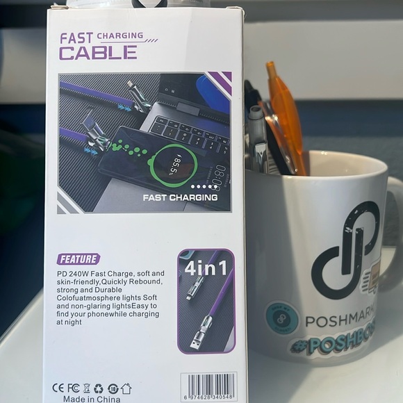 2-in-1 Fast Data Cable  Charger NIB - Picture 3 of 6